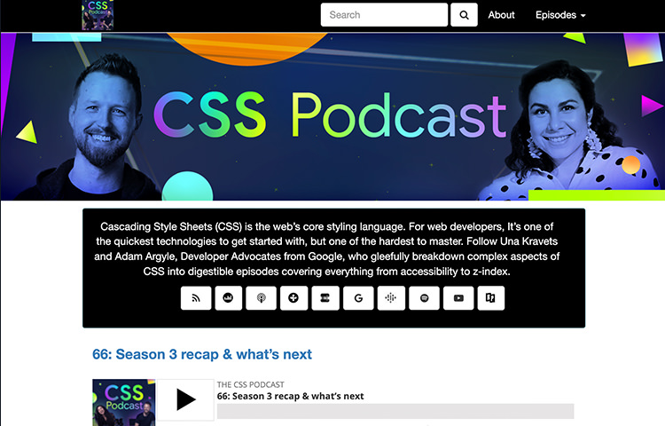 Podcast cover of The CSS Podcast