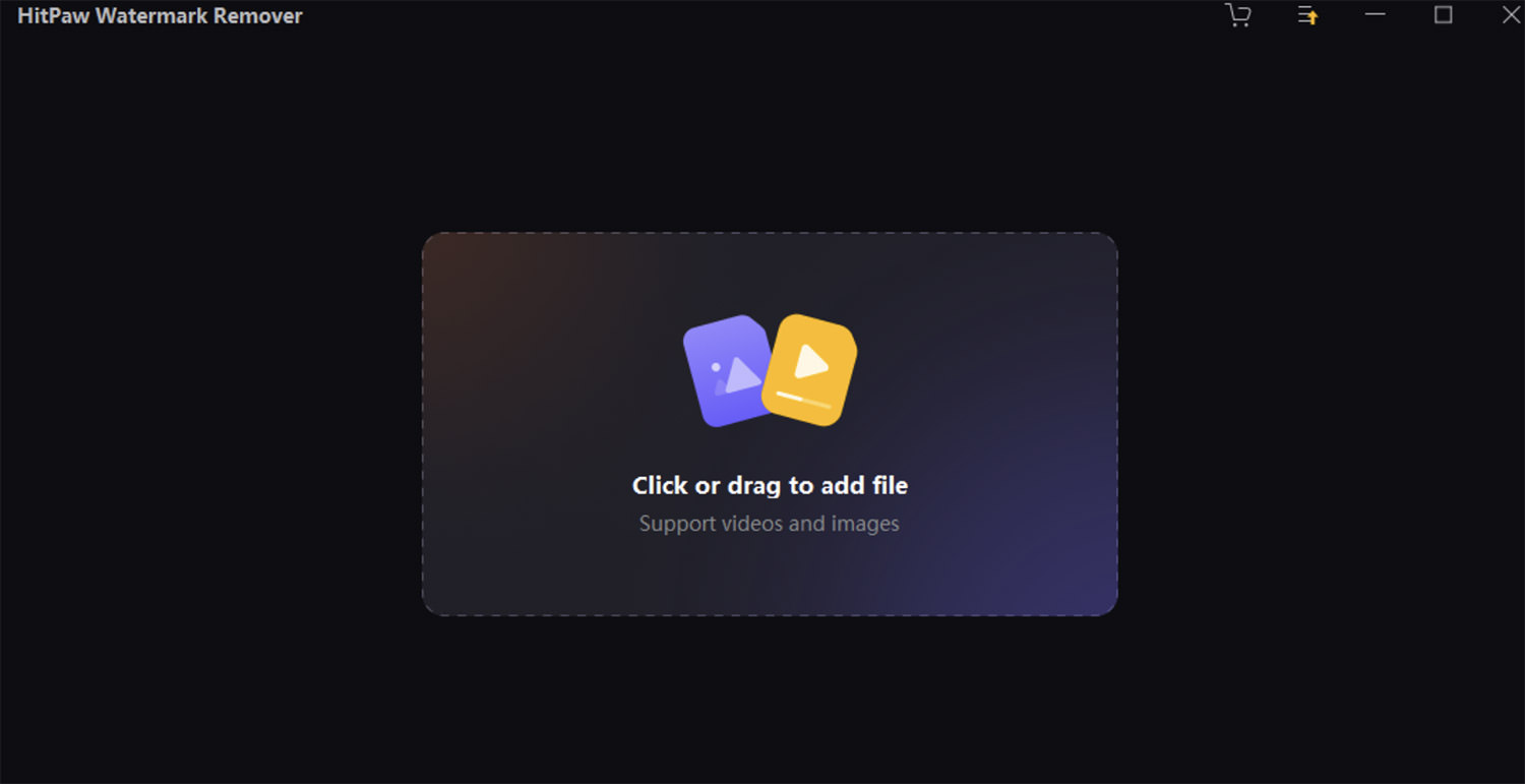 Launch the app and drag the video file